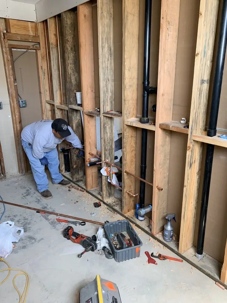 Commercial rough-in plumbing for Water Heater Replacement in Camellia Heights
